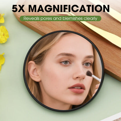 5X Magnifying Mirror with Suction Cups