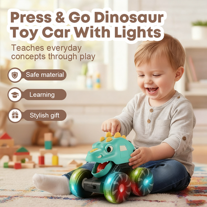 🦖Last Day Sale 50%OFF🚙Press & Go Glowing Monster Truck  With Lights🎁