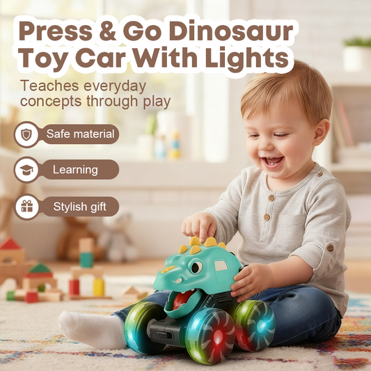🦖Last Day Sale 50%OFF🚙Press & Go Glowing Monster Truck  With Lights🎁