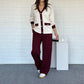 Women's Casual Color Block Two-Piece Set👚👖
