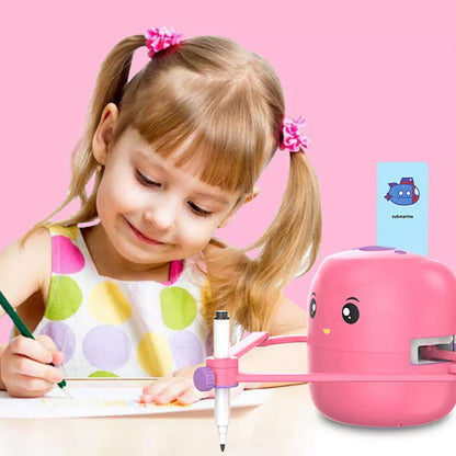 🎄 Christmas Limited Stock - Interactive Drawing Robot for Kids with 100 Cards