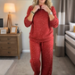 ✨🎅Last Day 50% off⏰Women's Glitter Pullover Sweater & Pants 2-Piece Set👚👖