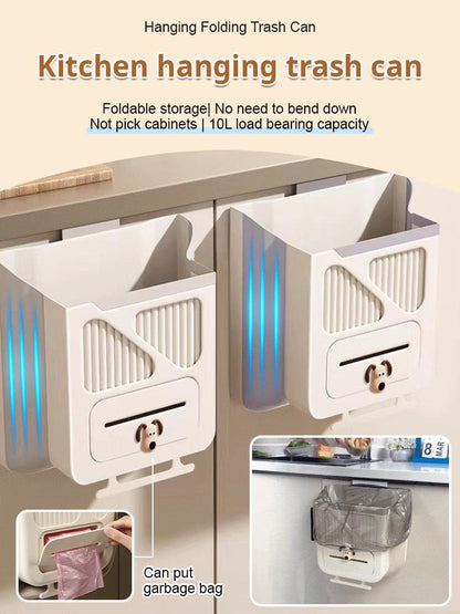 🔥Last Day 70% OFF!🎉 Folding Hanging Kitchen Waste Trash Can