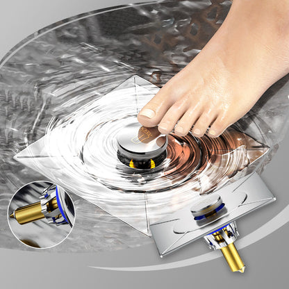 🔥Last Day Sale 60% OFF🔥Universal Square Floor Drain - Copper Core Anti-Odor Pop-Up Floor Drain