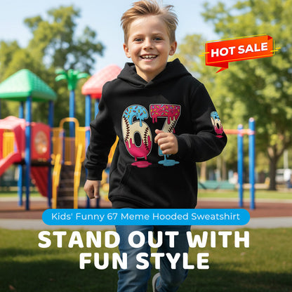 😆 60% OFF NOW! 👕 Kids‘ Funny 67 Meme Hoodie – Soft, Trendy & Hilarious Design – Perfect for Play & School 🎒