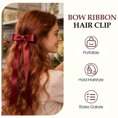 Magnetic Bow Ribbon Hair Clip