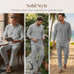 Men's Linen Blend 2-Piece Casual Set