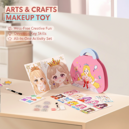 🔥HOT SALE 50% OFF✨JSR Special Diamond Painting & Princess Book Makeup Craft Kits Foil Art Books Set Play on Paper for Girl Handcraft Easter Gifts