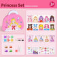 🔥HOT SALE 50% OFF✨JSR Special Diamond Painting & Princess Book Makeup Craft Kits Foil Art Books Set Play on Paper for Girl Handcraft Easter Gifts