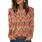 🌸Spring Sale 60% OFF👕Casual Printed V-Neck Top for Women