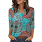 🌸Spring Sale 60% OFF👕Casual Printed V-Neck Top for Women