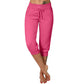 🥳SUMMER HOT SALE - 50% OFF! 🔥Drawstring Waist Cropped Sweatpants for Lounging 🏠💤
