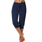🥳SUMMER HOT SALE - 50% OFF! 🔥Drawstring Waist Cropped Sweatpants for Lounging 🏠💤