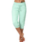 🥳SUMMER HOT SALE - 50% OFF! 🔥Drawstring Waist Cropped Sweatpants for Lounging 🏠💤