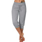 🥳SUMMER HOT SALE - 50% OFF! 🔥Drawstring Waist Cropped Sweatpants for Lounging 🏠💤