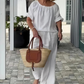 👚 49% OFF NOW! 💃 Women's Drawstring Top & Pants 2-Piece Set 🌸