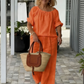 👚 49% OFF NOW! 💃 Women's Drawstring Top & Pants 2-Piece Set 🌸