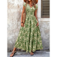 👗 Women's V-Neck Floral Smocked Maxi Dress – Elegant, Bohemian, Lightweight 🦋