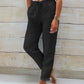 🌸LAST DAY 50% OFF!!🌸Women's Elastic Waist Cotton Linen Casual Pants