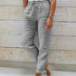 🌸LAST DAY 50% OFF!!🌸Women's Elastic Waist Cotton Linen Casual Pants
