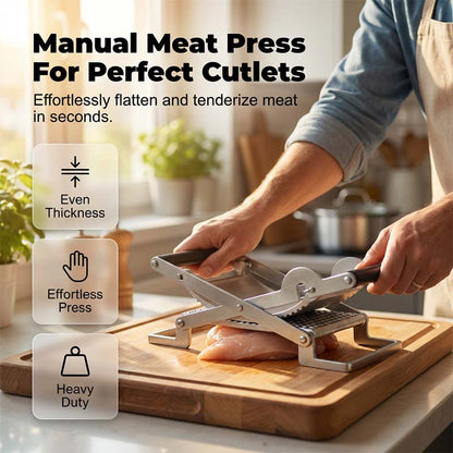 🥩Durable and Efficient Meat Press Tool – Food-Grade Material, Labor-Saving Design, Uniform Pressing, Perfect for Meat Tenderizing & Cooking 🍳