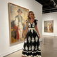 👗New arrival 60% OFF!🏖️Women's V-Neck Baroque Print Flowy Maxi Dress