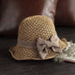 🔥Last Day 50% OFF🔥✨ Straw Hat with Retro Bow – Foldable & Breathable for Summer! 🎀🌞