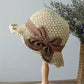 🔥Last Day 50% OFF🔥✨ Straw Hat with Retro Bow – Foldable & Breathable for Summer! 🎀🌞