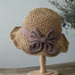 🔥Last Day 50% OFF🔥✨ Straw Hat with Retro Bow – Foldable & Breathable for Summer! 🎀🌞