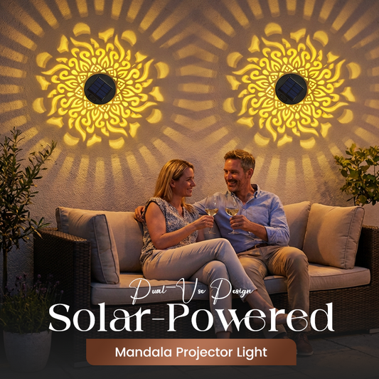 ✨Hot Sale🌞Solar-Powered Mandala Projector Light