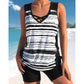 ⏰LAST DAY 60% OFF - Miraclesuit Women's Tummy Control Tankini Set with Built-In Bra – Flattering Boho Swimwear with Shorts🔥 Buy 2 Free Shipping