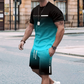 🏖️Summer Cool Deal: 50% OFF!!😎Men's Gradient Color T-Shirt & Shorts Set
