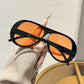 🔥Hot Sale🔥Lightweight Oversized Retro Shield Sunglasses, UV400 Protection Retro Square Shades, Comfortable Fit for All Face Shapes