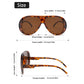 🔥Hot Sale🔥Lightweight Oversized Retro Shield Sunglasses, UV400 Protection Retro Square Shades, Comfortable Fit for All Face Shapes