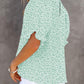 ⏰Summer Special 49% OFF👚Women's Crewneck Smocked Puff Sleeve Floral Print Blouse
