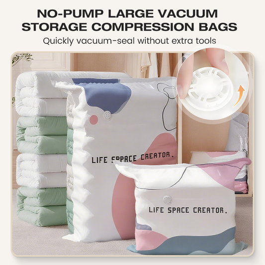 🔥LAST DAY SALE 70% OFF💥💨No‑Pump Vacuum Storage Bags🧳