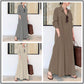 Long-Solid, Simple and Long-Coloured Sleeve Dress
