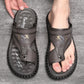 📢Last Day Promotion 70% Off!⏰Men's Breathable Soft Leather Outdoor Sandals With Latex footpads