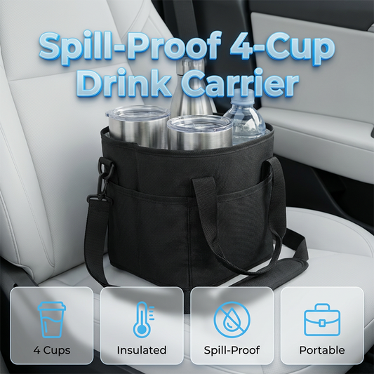 ⏰Last Day Sale 49% OFF🔥4-Cup Drink Carrier Tote with Shoulder Strap
