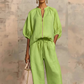 📢📢49% OFF !! ⏰Women's Solid Color 2-Piece Casual Tracksuit Set
