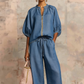 📢📢49% OFF !! ⏰Women's Solid Color 2-Piece Casual Tracksuit Set