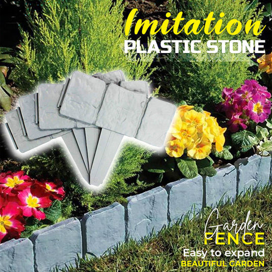 🔥LIMITED TIME 50% OFF! 🏡Imitation Stone Garden Fence - DIY Garden Edging Border🌿✨