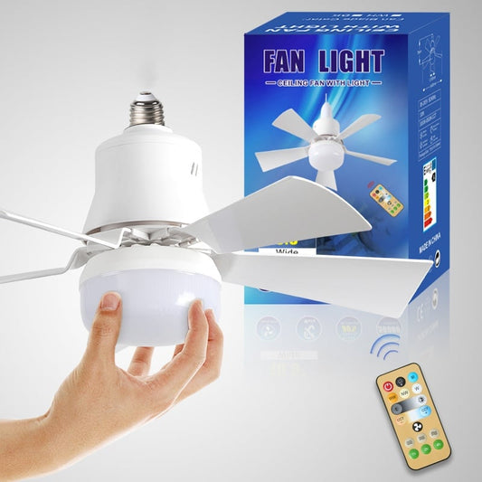 ⏰Summer Hot Sale 50% OFF🎁2-IN-1 PORTABLE CEILING FAN & LIGHT with Remote Control