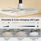 ⏰Summer Hot Sale 50% OFF🎁2-IN-1 PORTABLE CEILING FAN & LIGHT with Remote Control