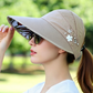 🔥Last Day 50% OFF🔥✨Foldable Wide Brim Sun Hat with Ponytail Hole