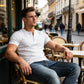 👕 70% OFF NOW! 💪 Treat Yourself, Gift Others 🎁 Men's Lightweight Henley T-Shirt – Muscle Fit & Breathable – Moisture-Wicking & Classic Style 🌿
