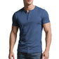 👕 70% OFF NOW! 💪 Treat Yourself, Gift Others 🎁 Men's Lightweight Henley T-Shirt – Muscle Fit & Breathable – Moisture-Wicking & Classic Style 🌿