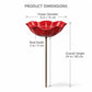 🔥Hot Sale-50% Off🌺Handmade Metal Flower Garden Stake🐦