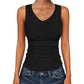 ⛱️Last Day Special Price ￡9.99!!💞Women's V-Neck Ribbed Knit Tank Top