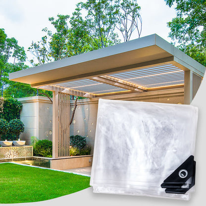 🛡️🌧️Heavy Duty Weatherproof Clear Tarps 14 Mil